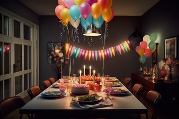 modern birthday decoration