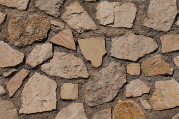 wall of stones as a texture