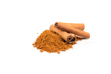 cinnamon sticks with powder