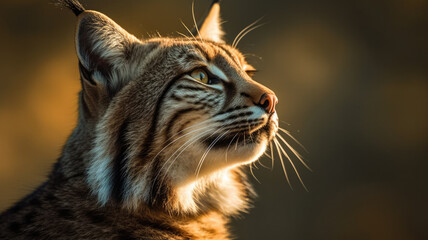 Obraz premium bobcat in detailed view created with Generative AI technology