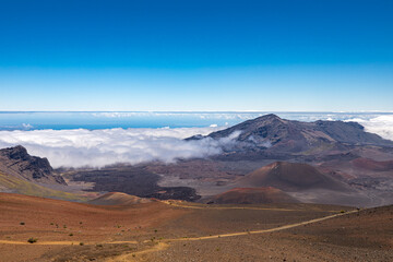 Fototapeta na wymiar view from the top of the volcano Haleakala