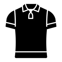 Polo Shirt Glyph Icon