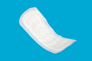 Women's padding on a blue background