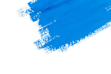 stroke blue paint brush