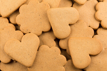 Gingerbread hearts cookies