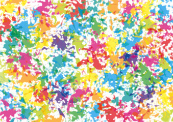 Obraz na płótnie Canvas 華やかで明るいイメージの不定形な色彩のハーモニー