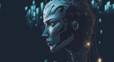 AI as robot. Future.