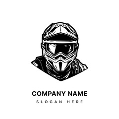 Embrace the excitement of motocross with this logo design illustration Generative AI