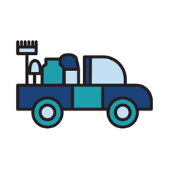 Filled Line GARDENER JOB design vector icon design vector line icon svg