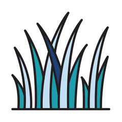 Filled Line GRASS design vector icon design vector line icon svg