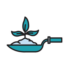 Filled Line MOVE PLANT design vector icon design vector line icon svg
