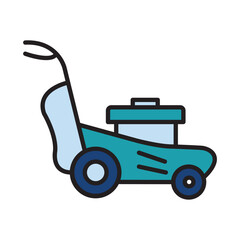 Filled Line MOWER design vector icon design vector line icon svg