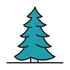 Filled Line PINE design vector icon design vector line icon svg