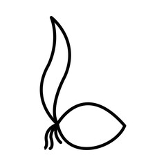 COCONUT SHOOTS design vector icon design vector line icon svg