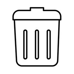 TRASH CAN design vector icon design vector line icon svg