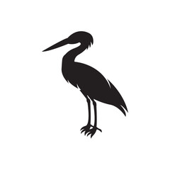 Stork logo icon,vector illustration template design.