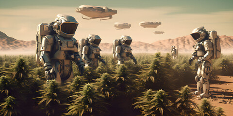 Martian Marijuana Plants