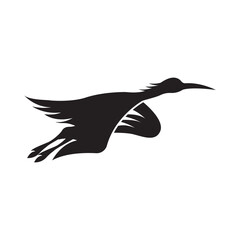 Stork logo icon,vector illustration template design.