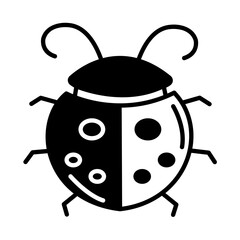 Solid Line LADYBUGS design vector icon design vector line icon svg