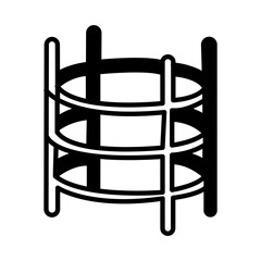 Solid Line PLANT SUPPORTER design vector icon design vector line icon svg