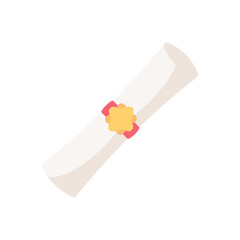 Diploma tied with a bow Congratulations to university graduates