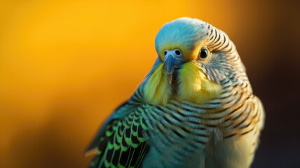 Obraz premium Budgerigar in beautiful colors created with Generative AI technology