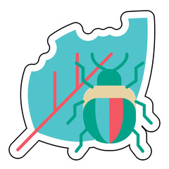 Sticker PEST design vector icon design vector line icon svg