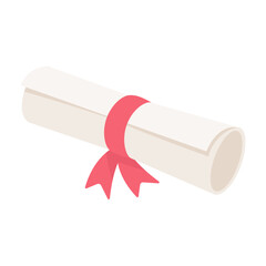 Diploma tied with a bow Congratulations to university graduates