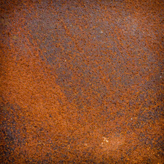 Rust texture as metal plate background