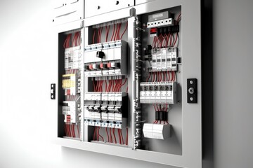 3d render electrical panel photography Generated AI