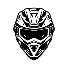 Embrace the excitement of motocross with this logo design illustration, showcasing rugged bikes, daring jumps, and a sense of daring adventure for thrill seekers Generative AI