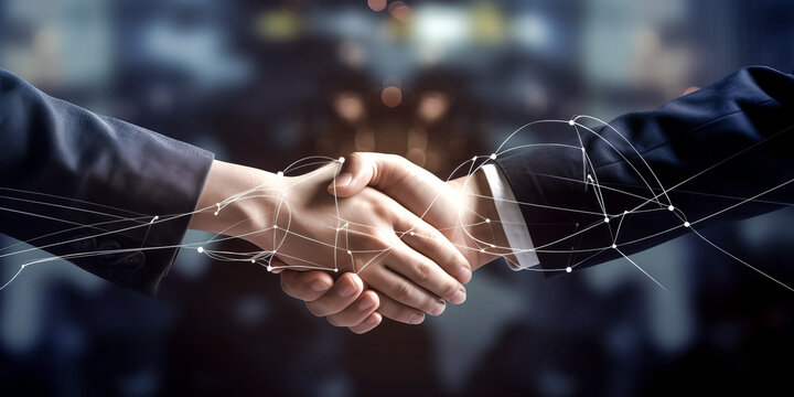 An ambitious businessman is surrounded by a visual representation of global business logistics. - generative ai