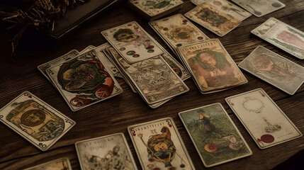 Tarot, magic, cozy, occult image generated by Creative AI