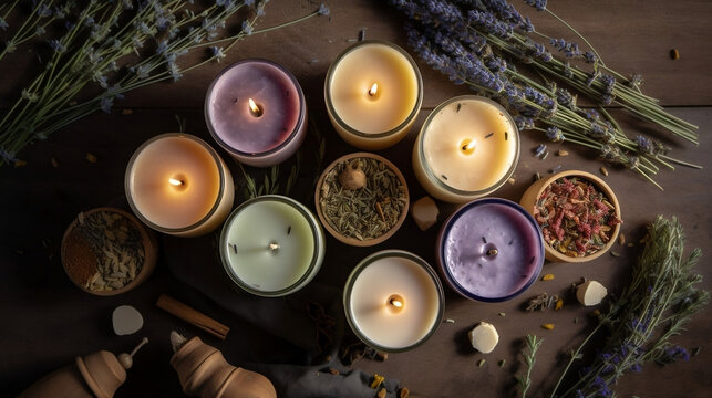 Artisanal Homemade, DIY Candle image generated by Creative AI