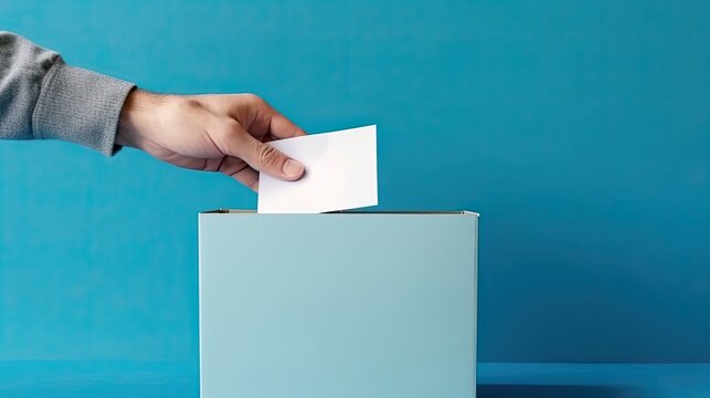 A ballot box. Generative AI