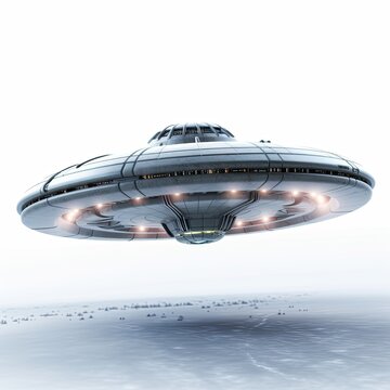 Alien UFO, concept. Generative AI