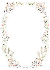 Small  flowers decorative frame - 609679281