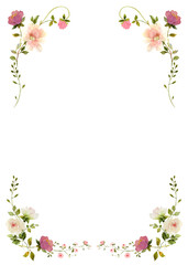 Small  flowers decorative frame - 609679286