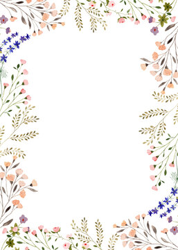 Small  flowers decorative frame