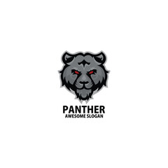 panther head logo gaming esport design