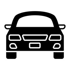 Taxi Glyph Icon