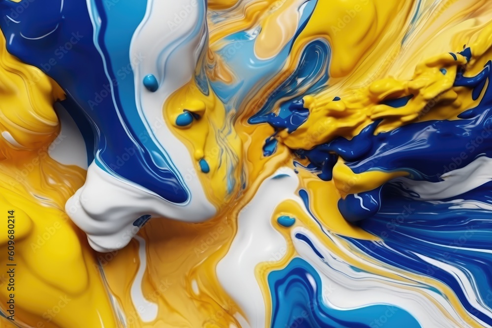 Poster abstract wavy colorful background. generative ai