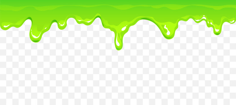 Slime green drip poison radioactive goo border banner concept. Vector design graphic illustration
