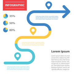 Obraz premium Infographic 