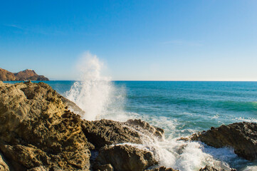 rocks in the sea