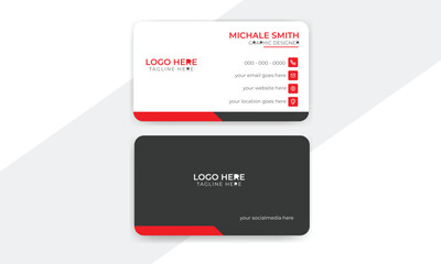 Vector Card template, Double sided business card, Modern Visiting Card, Personal Card Design