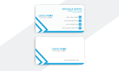 Modern Visiting Card, Creative Business Card, Clean and Creative Card Layout