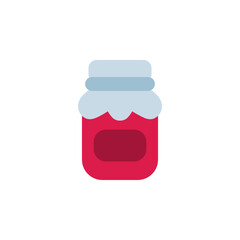 jam bottle vector icon flat style. perfect use for logo, presentation, website, and more. simple modern icon design flat style