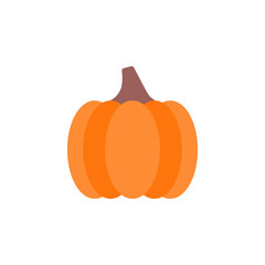 pumpkin vector icon flat style. perfect use for logo, presentation, website, and more. simple modern icon design flat style