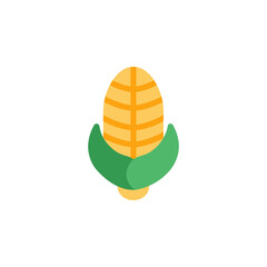 corn vector icon flat style. perfect use for logo, presentation, website, and more. simple modern icon design flat style